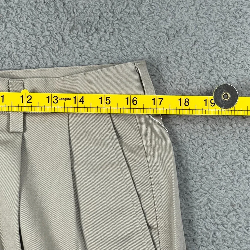 Nike Golf Chino Shorts 100% Cotton Pleated Front Beige Men's Size 34 VTG‎ NWT